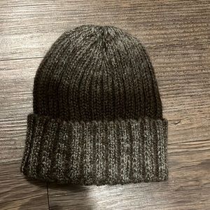 Mocha Brown Triblend Ombre Knit Beanie Hat